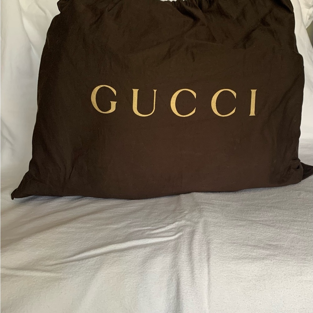 GG Supreme canvas diaper bag Beige/Navy Blue GG Supreme with changing mat